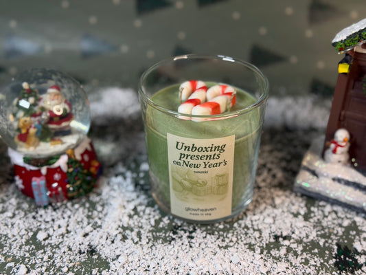 Unboxing presents on New Year's